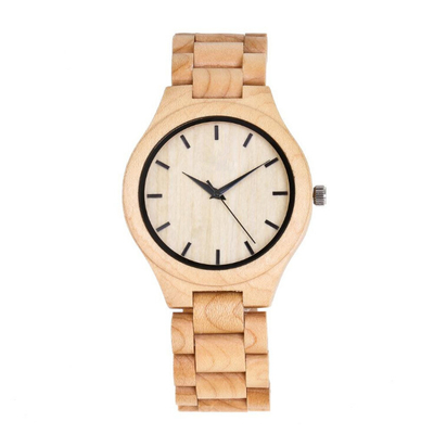 Original Design Bamboo Wooden Quartz Watch , Japan Movement Quartz Watch