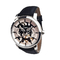 Classic Mens Genuine Leather Round Watch Waterproof Automatic Watch